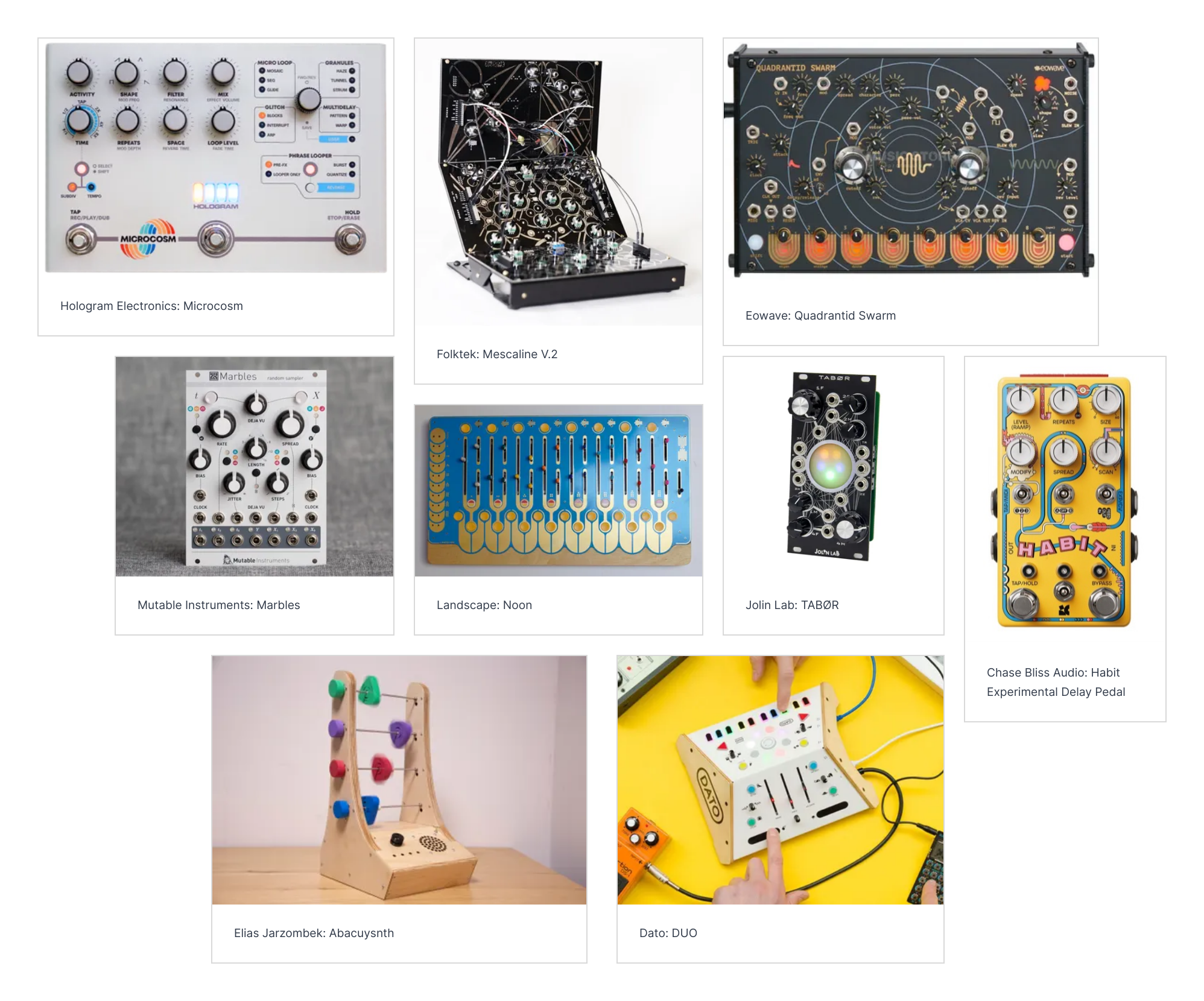 Research for fun looking synth interfaces