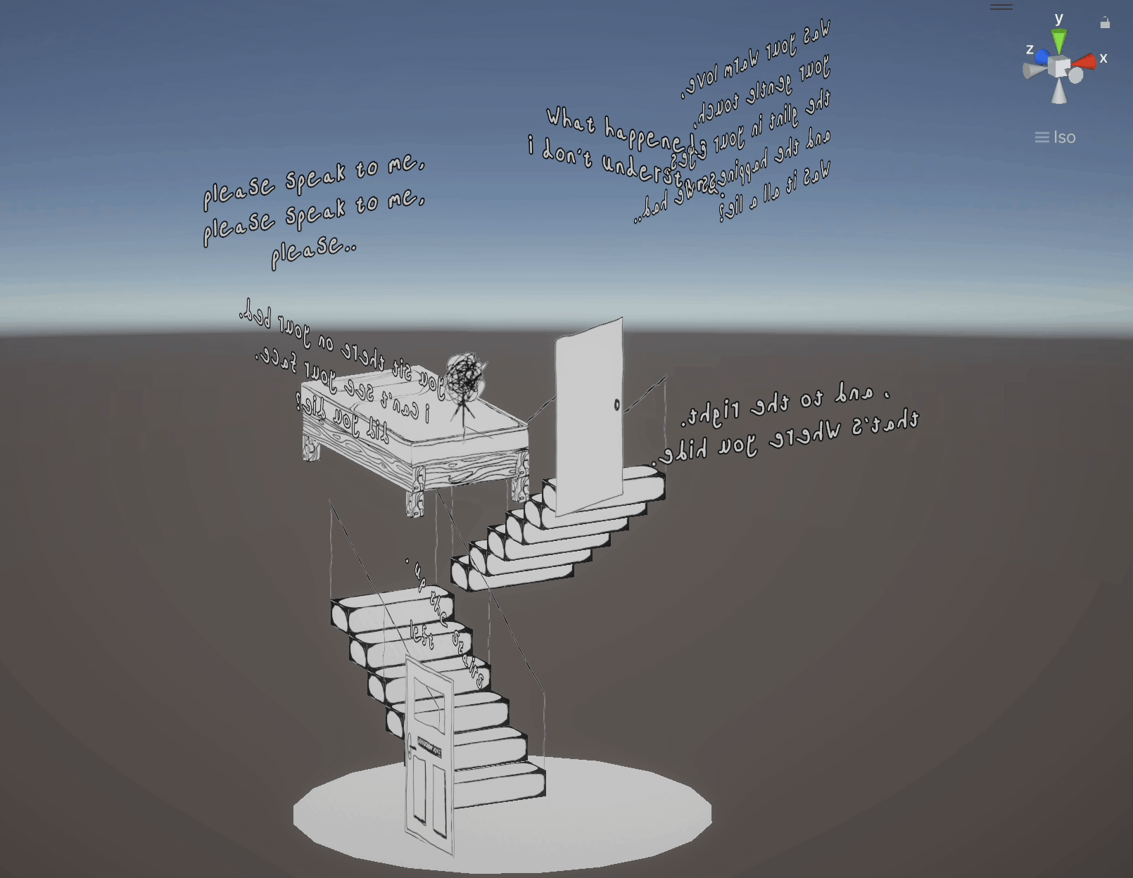 Created scene