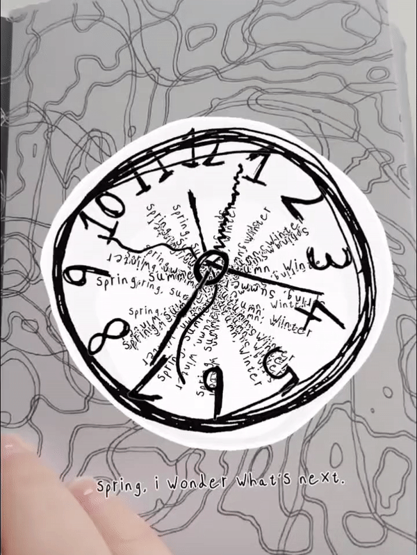 Clock in action