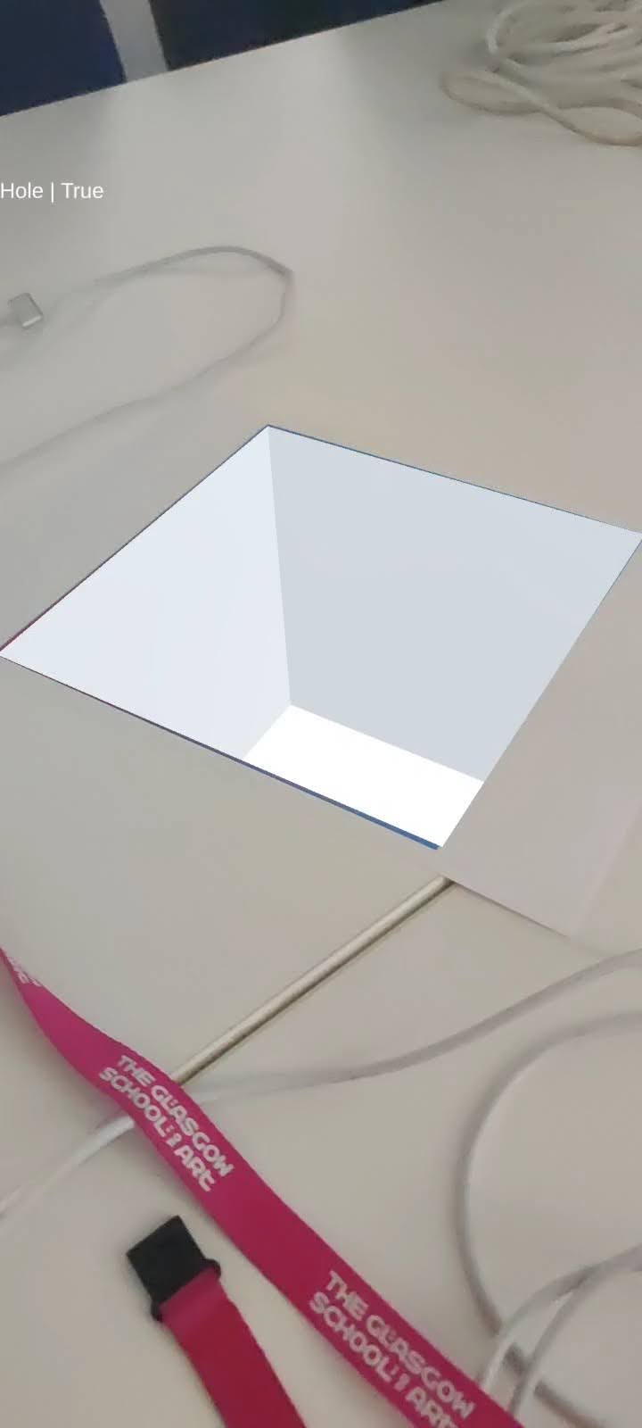 Creating a hole