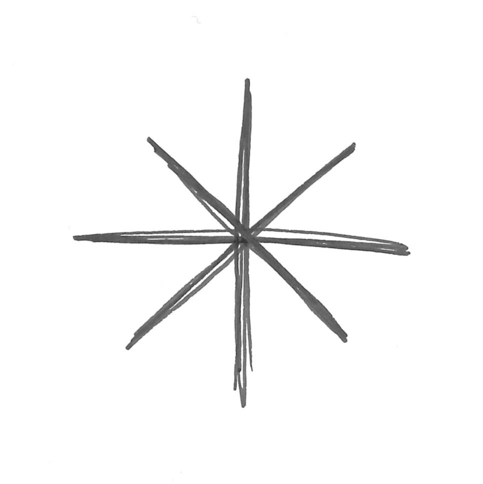 Drawn star on paper and scanned in