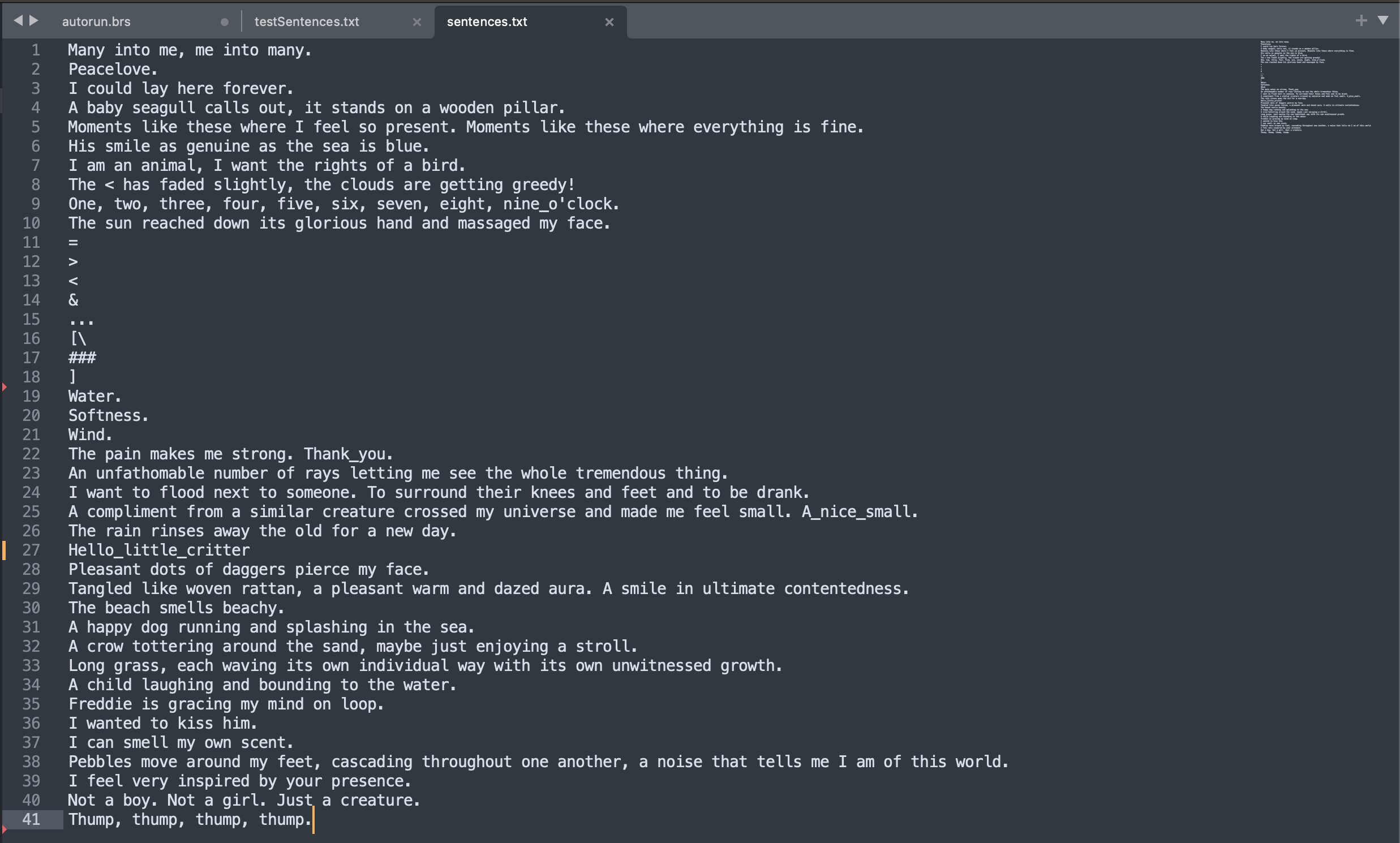 Text file loaded